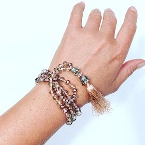 Rose Gold Beaded Necklace